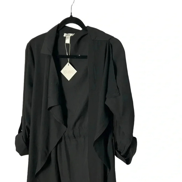 REVAMPED black cardigan,maxi ,sheer,cascading ,whimsigoth, dark romantic,witchy - Picture 4 of 15